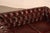 Chesterfield Style Oxford Red Tufted Leather Sofa For Sale - Image 4 of 18