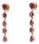 3.03 cts Natural ruby earrings in 14k gold For Sale