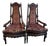 Pair of Antique Victorian Eastlake Walnut Armchairs, With Original Style Tapestry Upholstery, Circa 1885 For Sale