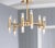 Modern Crystal Flush Mount - Gold For Sale - Image 4 of 5