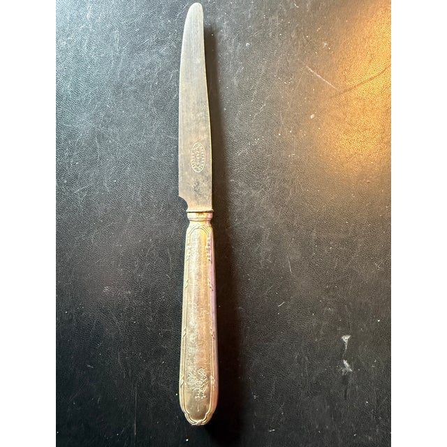 Silver-Plated Metal Knife Set from Ercuis, 1950s, Set of 12, in Very Good conditions. Designed 1950 to 1959 This piece has...