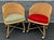 Vintage Natural Woven Wicker Barrel Chairs on Casters - Set of 2 For Sale - Image 11 of 11