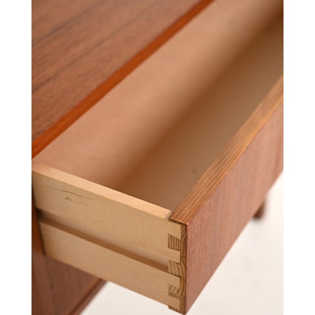Scandinavian Bedside Table with Drawers, 1960s For Sale - Image 6 of 9