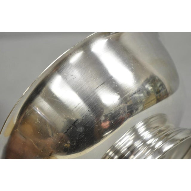 Silver Vintage Mid Century Modern Gorham Yc780 8" Silver Plated Serving Bowl For Sale - Image 8 of 11