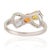 Metal Carat&Her Infinity Bow Promise Ring With Multi Sapphire & Diamond Accents, Size 7 For Sale - Image 7 of 14