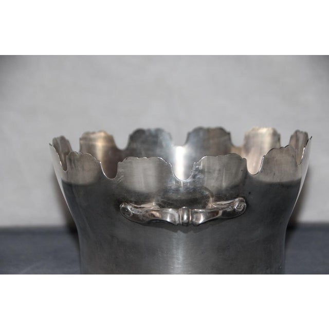 Silverplated Glass Cooler Silver Centerpiece, 1890s For Sale - Image 9 of 15