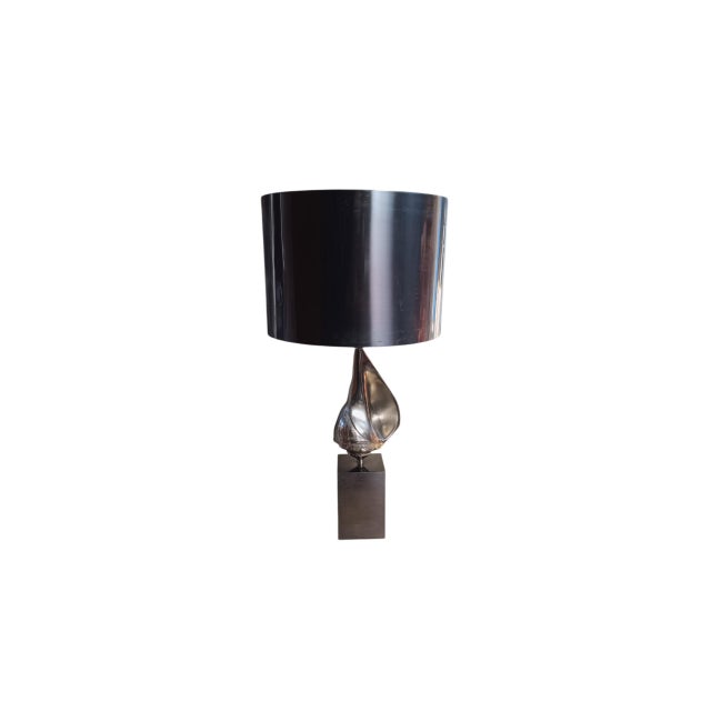 Bronze Seashell Lamp from Maison Charles, 1960s For Sale - Image 11 of 11