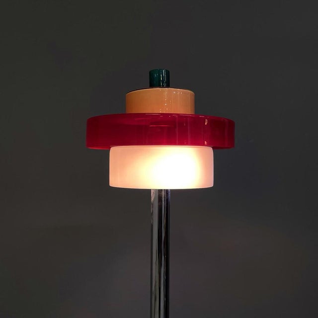 Ettore Sottsass Italian Modern Glass Allarnisam Floor Lamp attributed to Ettore Sottsass for Venini, 1990s For Sale - Image 4 of 14