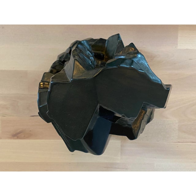 1980s 1980s Signed Cubist Brutalist Pottery Ceramic Sculpture For Sale - Image 5 of 13