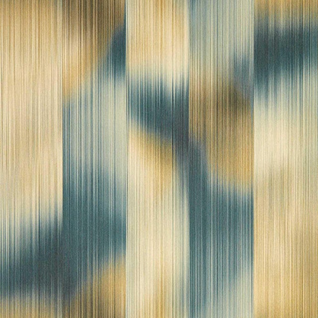 Harlequin Oscillation Wallpaper in Adriatic/Sand For Sale