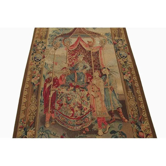 1990s 18th Century Tapestry Recreation “The Emperor on a Journey” For Sale - Image 4 of 7