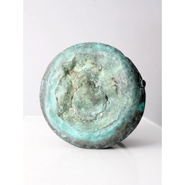 Antique Copper Cauldron Pot For Sale - Image 10 of 13