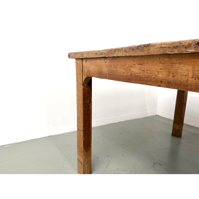 Large Brutalist Farmhouse Table in Oak, 1950s For Sale - Image 11 of 18