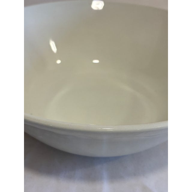 Vintage Johnson Brothers White Ironstone Bowl, England For Sale In Oklahoma City - Image 6 of 9