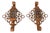 1920s Vintage Custom Made Hollywood Regency Iron Lantern Sconces - a Pair For Sale