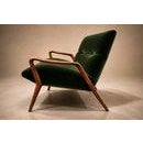 1950s Giuseppe Scapinelli Sculptural Sofa in Solid Caviúna & Deep Evergreen Italian Mohair Velvet, Brazil, 1950s For Sale - Image 5 of 18