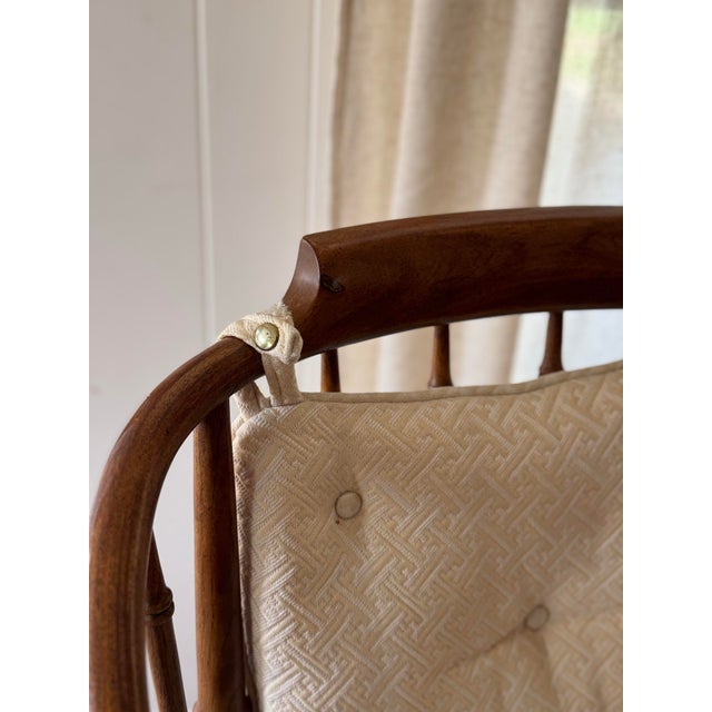 Drexel A Mid Century Modern Side Chair by Drexel With a Bamboo Design, Circa 1970s. For Sale - Image 4 of 12