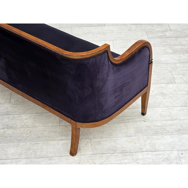 Danish Art Deco Style 2-Seater Sofa in Ash and Furniture, 1950s For Sale - Image 17 of 18