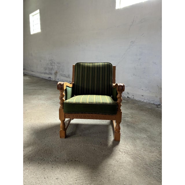 Danish Lounge Chair in style of Kjærnulf, 1960s For Sale - Image 3 of 12