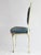 Vintage French Louis XV Style Wooden Chair with Blue Velvet, 1960s For Sale - Image 6 of 9