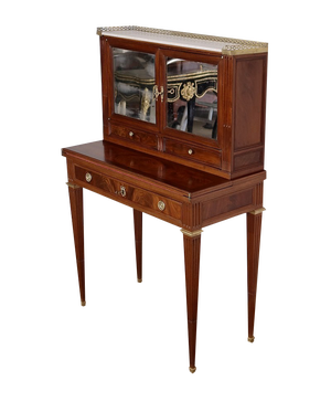 Small Mid-19th Century Louis XVI style Mahogany Bonheur-du-Jour Desk
