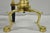 Late 20th Century The Harvin Co Vintage Brass Federal Style Branch Foot Fireplace Andirons - Pair For Sale - Image 5 of 16