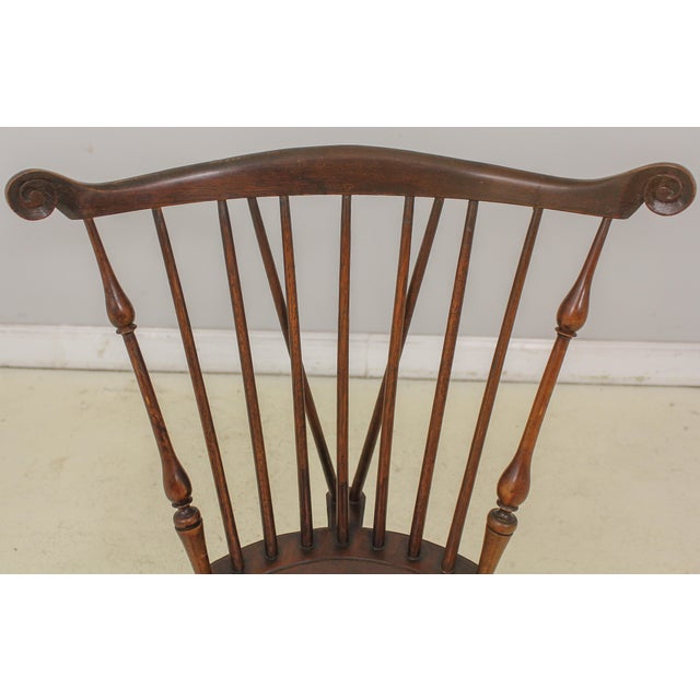 Set of 6 Vintage 1920s Benchmade Windsor Dining Room Chairs | Chairish