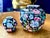 Late 20th Century Vintage Famille Noire Porcelain Lidded Floral Ginger Jars - Set of 2 For Sale - Image 5 of 9