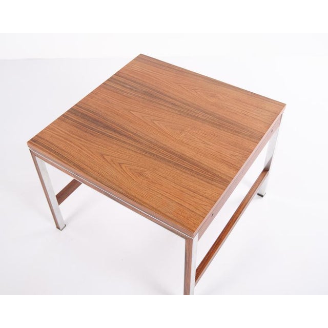 Side Table in Rosewood and Aluminium, 1960s For Sale - Image 6 of 10