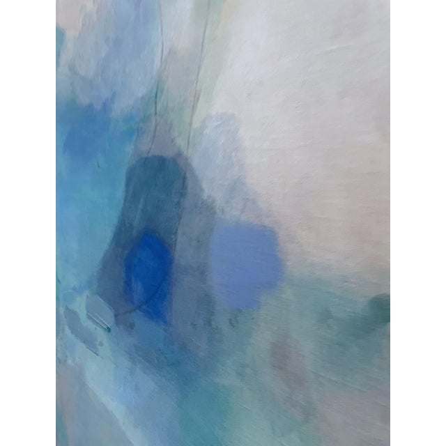 “Longer if I May” Contemporary Abstract Painting in Subtle Neutrals & Textured Layers by Stacey Warnix For Sale - Image 4 of 11