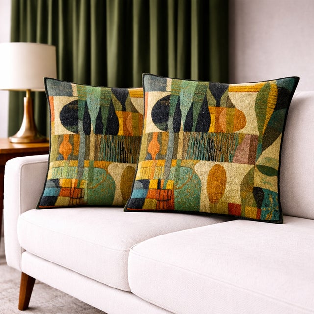 2020s Exquisite Luxury Mid-Century Modern Sofa Cushions / Pillows Cushion Cover Only For Sale - Image 5 of 5
