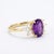 Unique Amethyst Cluster Engagement Ring - Bridal Wedding Ring - Us 7 (All Sizes Available) For Sale - Image 4 of 4