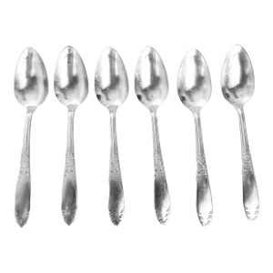Vintage National Silver Co. Silver Plated Tea Spoons Set of 6