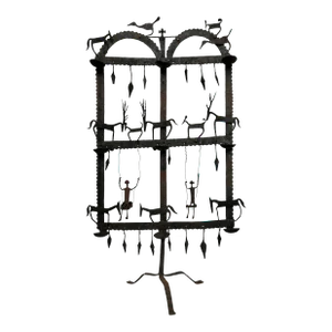 Mid 20th Century Moroccan Iron Candle Screen