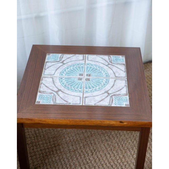 1970s Danish Modern Rosewood and Tile Side Tables - A Pair For Sale - Image 11 of 11