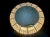 Gold Austrian Round Illuminated Wall Mirror with Brass Details by Emil Stejnar for Rupert Nikoll, 1950s For Sale - Image 8 of 15
