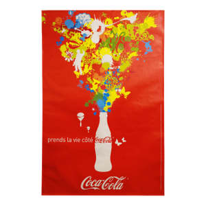 2006 Advertisement Poster - Prend La Vie Du Côté Coca-Cola (Red)