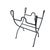 Black Black Wrought Iron Folding Firewood Log Holder With Scroll Handles For Sale - Image 8 of 10