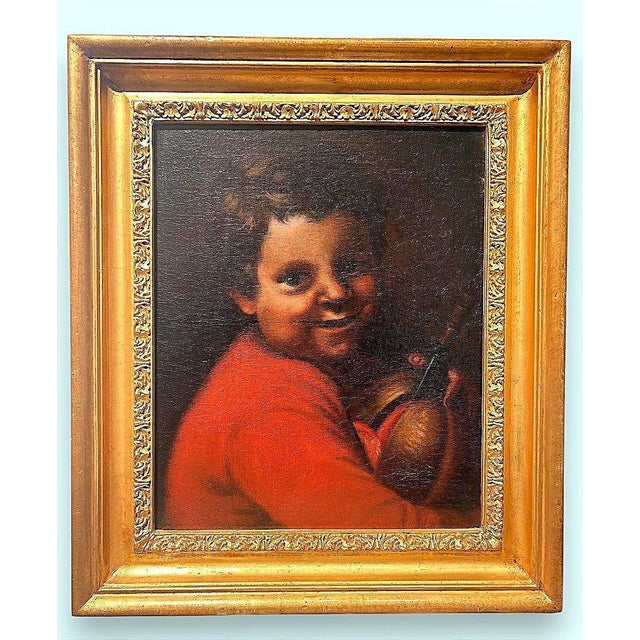 Boy with a Melon, Early 18th Century, Oil Painting on Canvas, Framed For Sale - Image 8 of 8