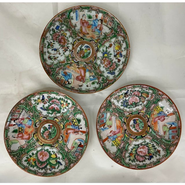 Small collection of two 5.5” saucers and 6” plate.