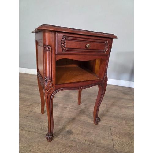 Antique French Louis XV Style Bedside Cabinets, Set of 2 For Sale - Image 11 of 14