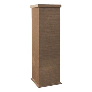 Bessette Grasscloth Pedestal, Saddle For Sale