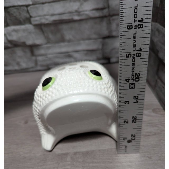Vintage MCM Hobnail Frog Planter Flower Frog Style of Jean Roger For Sale - Image 4 of 7