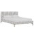 Textile Norah Platform Bed in Ink Linen Leopard, Queen For Sale - Image 7 of 7
