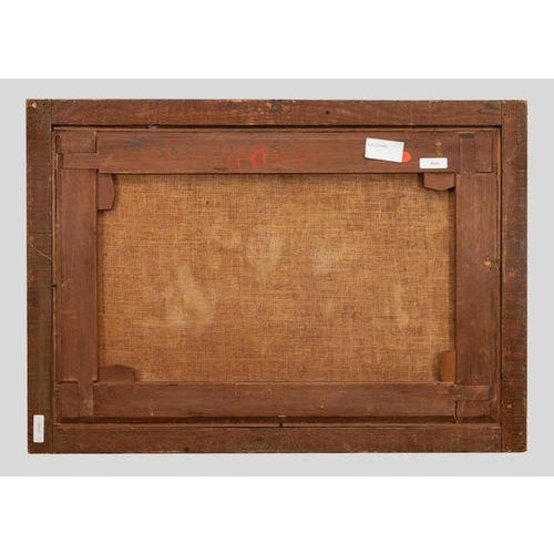 Landscape with Figures, Oil on Canvas, 18th Century For Sale - Image 3 of 4