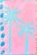 Abstract original palm tree painting unframed on watercolor paper measuring 8 inches x 11.5 inches by Charleston based...