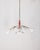 Vintage Italian Pendant Light in Red Metal and Glass, 1960s For Sale - Image 9 of 9