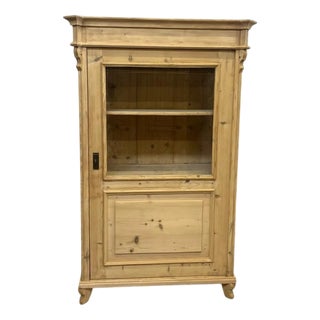 Display Cabinet in Spruce For Sale