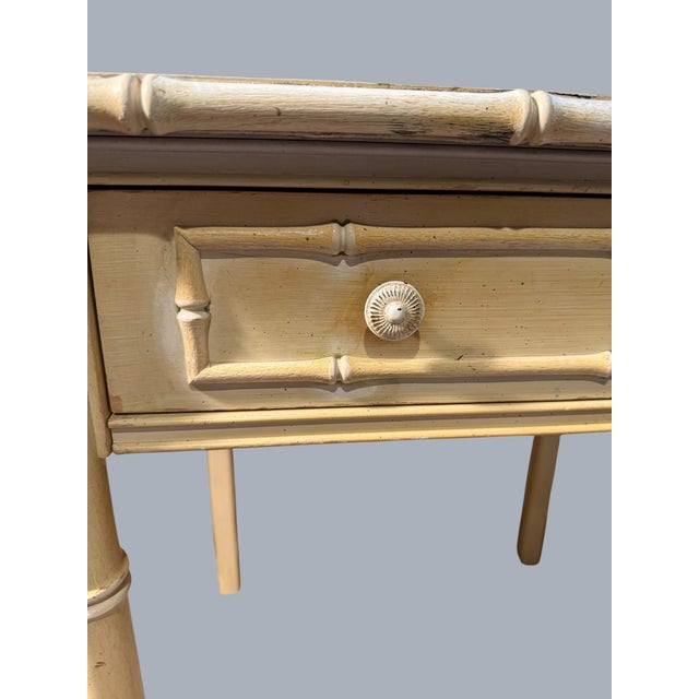 Corner Desk and Chair Thomasville Allegro Faux Bambo 1966 For Sale - Image 11 of 18