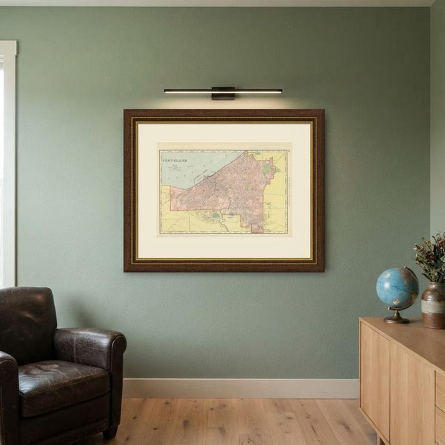 Antique Map of Cleveland The Forest City by Ran McNally, 1899 For Sale - Image 10 of 12